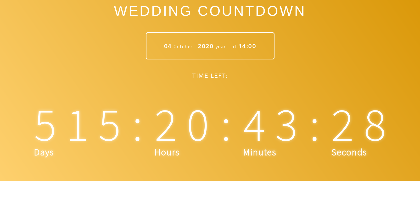  wedding clock